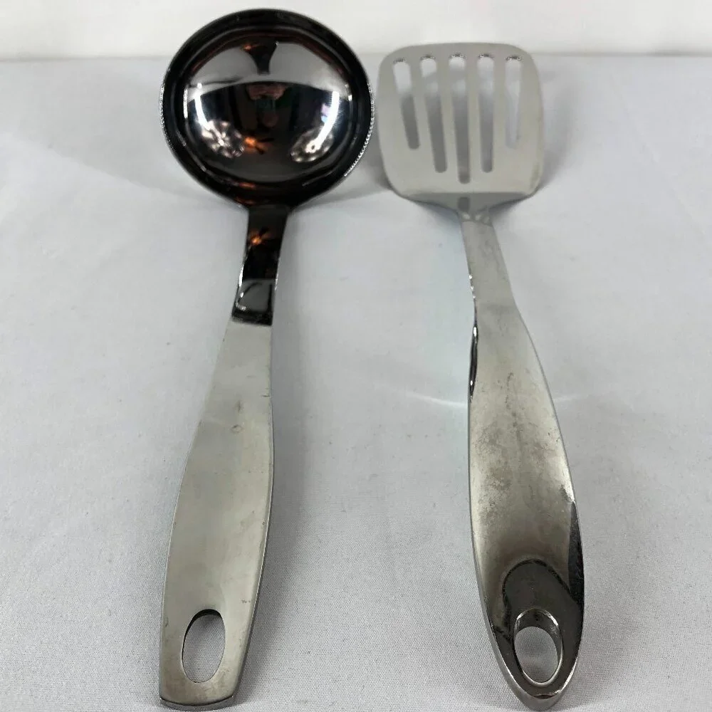 Oneida Stainless Ladle & Wolfgang Puck Stainless Spatula